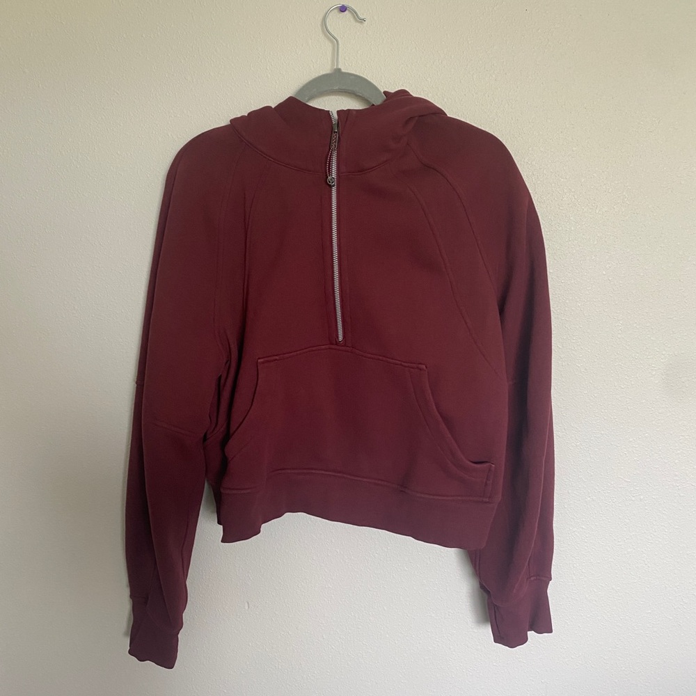 Lululemon Oversized Scuba Red Merlot M/L